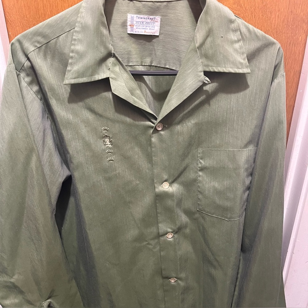 Vintage Green Towncraft Shirt
